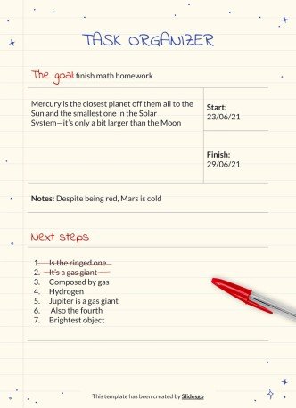 Kugelschreiber Planer Präsentationsvorlage