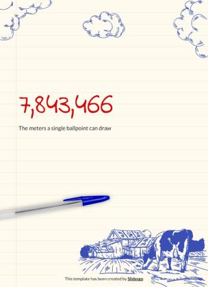 Kugelschreiber Planer Präsentationsvorlage