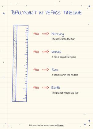 Kugelschreiber Planer Präsentationsvorlage