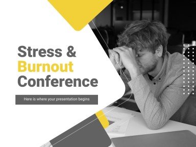 스트레스와 번아웃 콘퍼런스 프레젠테이션 템플릿