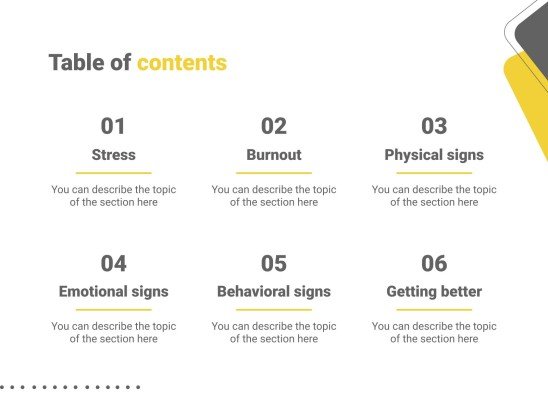 스트레스와 번아웃 콘퍼런스 프레젠테이션 템플릿