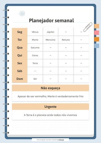 Organizer for University Exams presentation template 