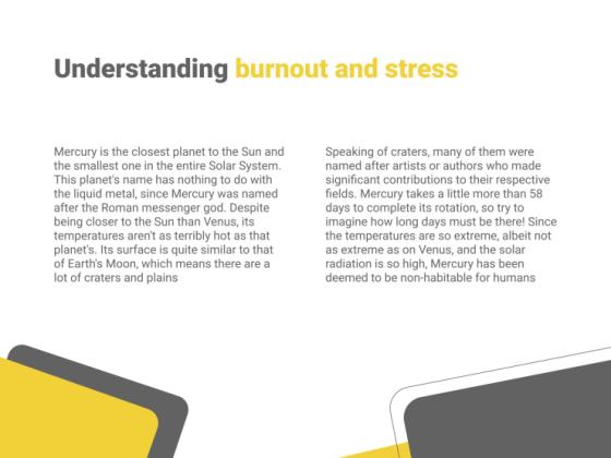 스트레스와 번아웃 콘퍼런스 프레젠테이션 템플릿