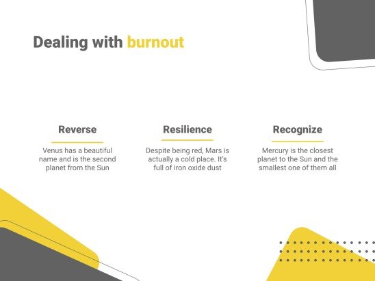 스트레스와 번아웃 콘퍼런스 프레젠테이션 템플릿