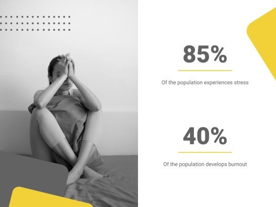 스트레스와 번아웃 콘퍼런스 프레젠테이션 템플릿