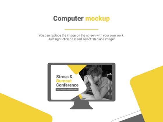 스트레스와 번아웃 콘퍼런스 프레젠테이션 템플릿