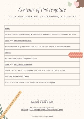 Panno Pastel Scrapbook Style Subject Presentation - My First Day presentation template 