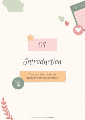 Panno Pastel Scrapbook Style Subject Presentation - My First Day presentation template 