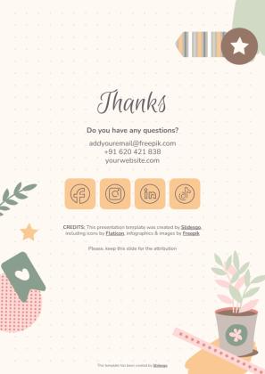 Panno Pastel Scrapbook Style Subject Presentation - My First Day presentation template 