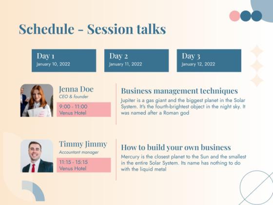 긍정적 사고의 힘 콘퍼런스 프레젠테이션 템플릿