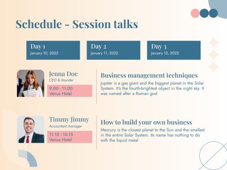 긍정적 사고의 힘 콘퍼런스 프레젠테이션 템플릿