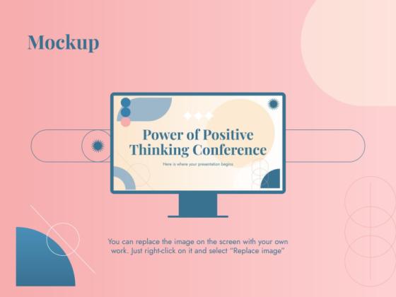 긍정적 사고의 힘 콘퍼런스 프레젠테이션 템플릿