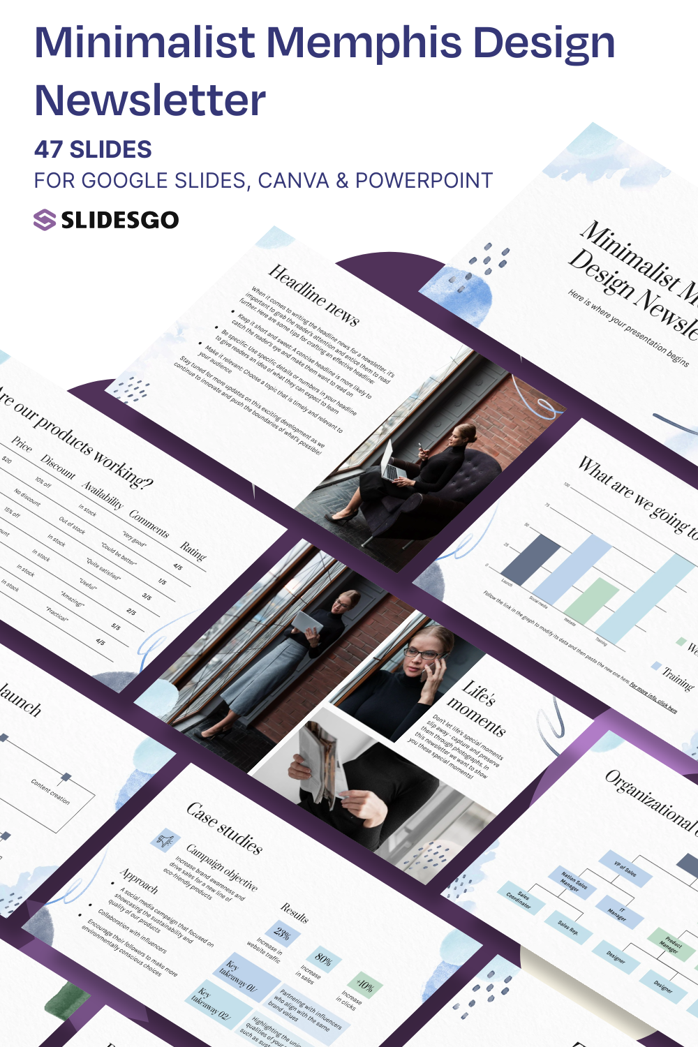 Minimalist Memphis Design Newsletter Presentation