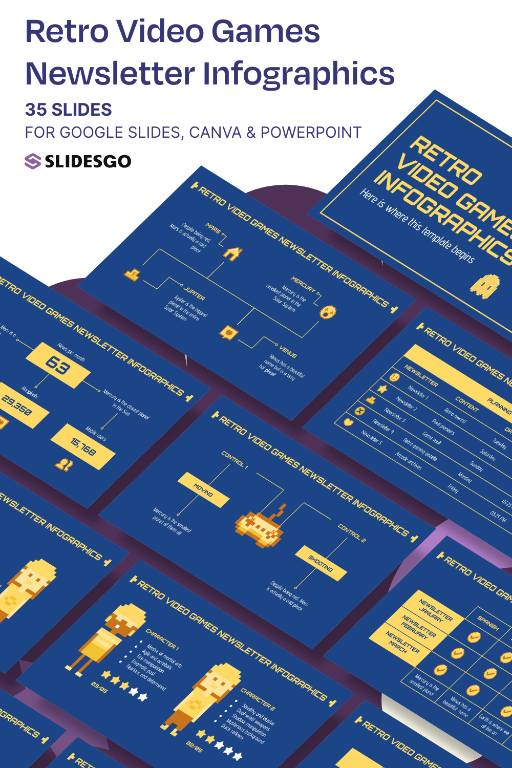 Gaming Newsletter.pdf Retro Video Games Newsletter Infographics Presentation