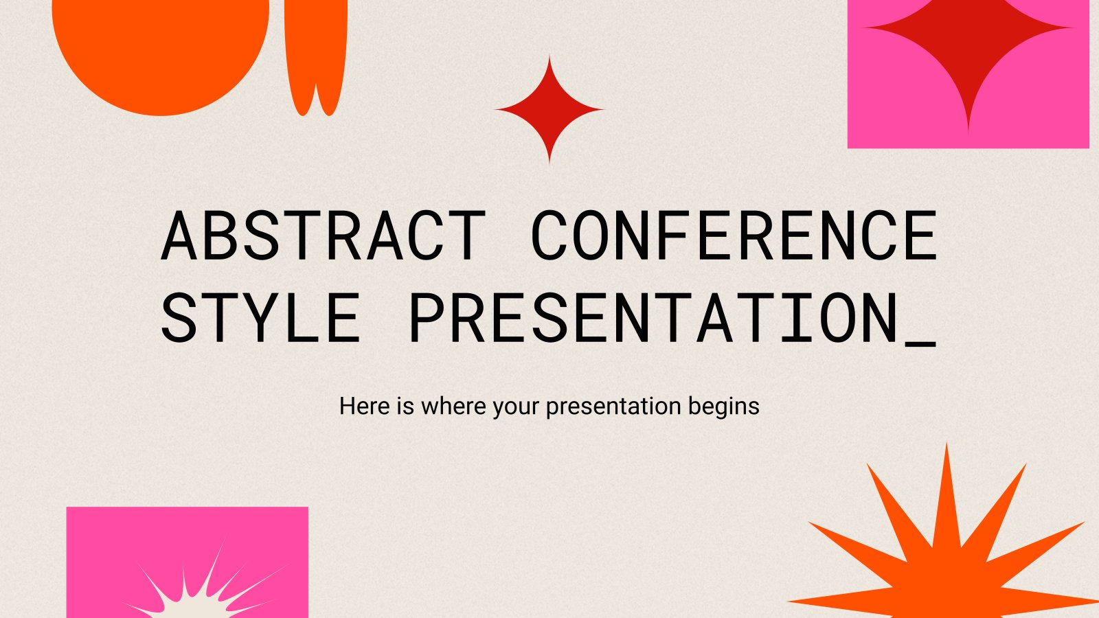 Abstract Conference Style Presentation presentation template 