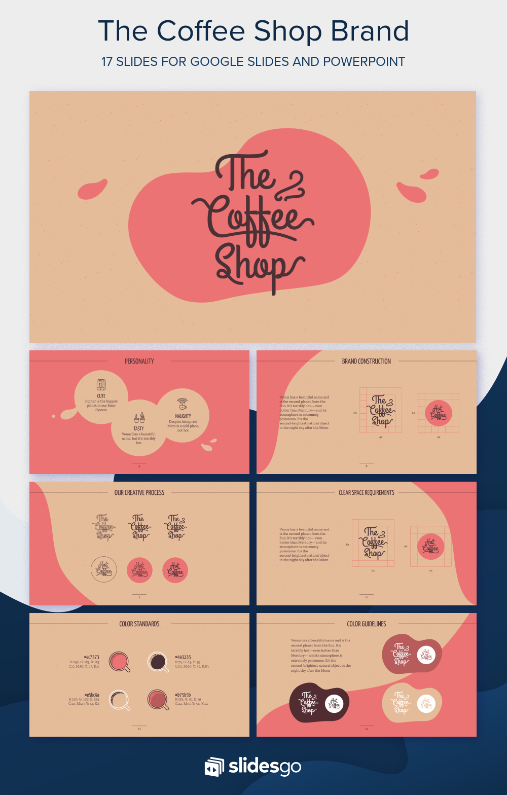 The Coffee Shop Brand Google Slides and PowerPoint Template