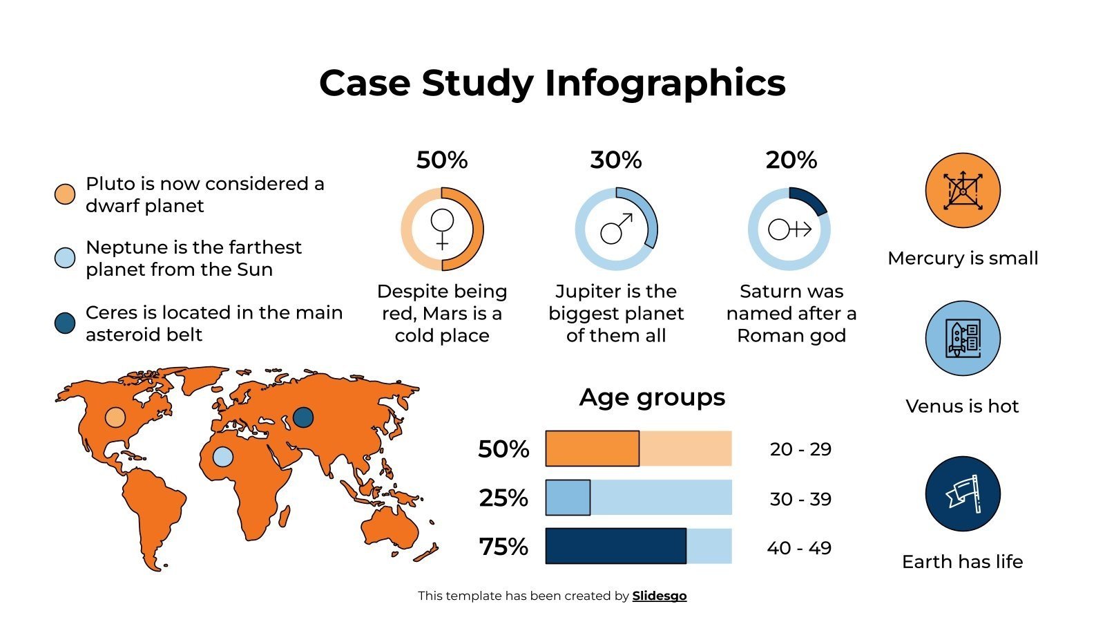Case Study Infographics template