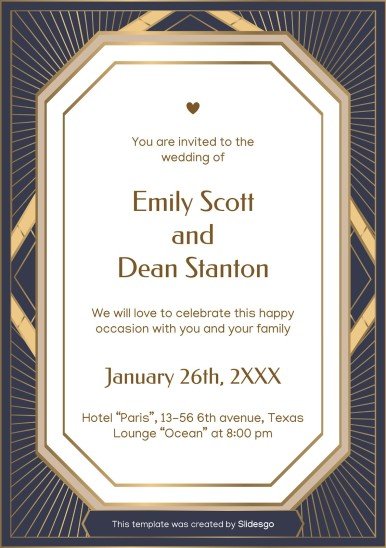 Wedding Anniversary Printable Invitations Presentation