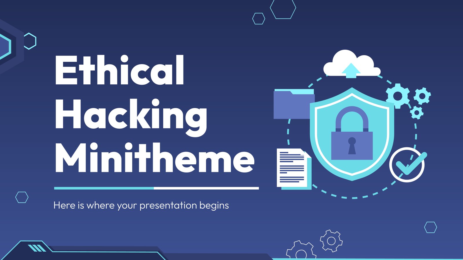 Ethical Hacking Minitheme presentation template 