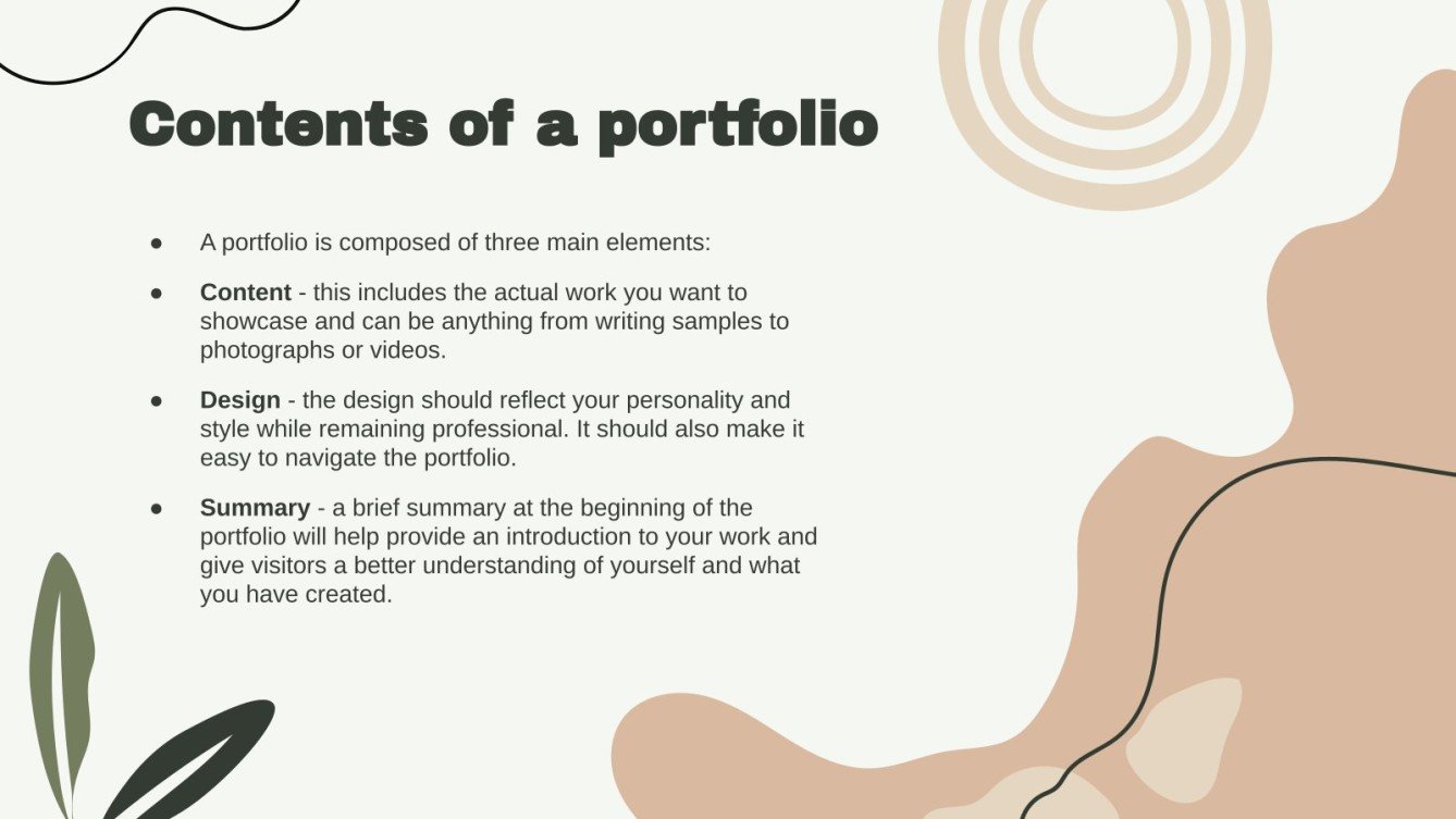 Sleek and Simple Portfolio Presentation