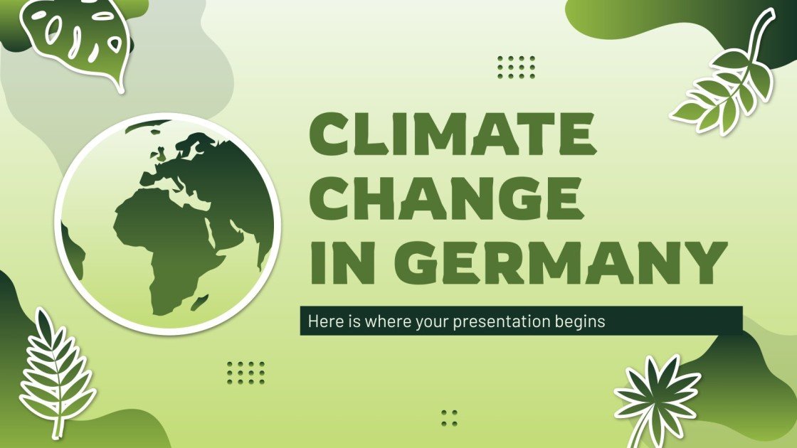 Modèles Google Slides et PPT sur le changement climatique