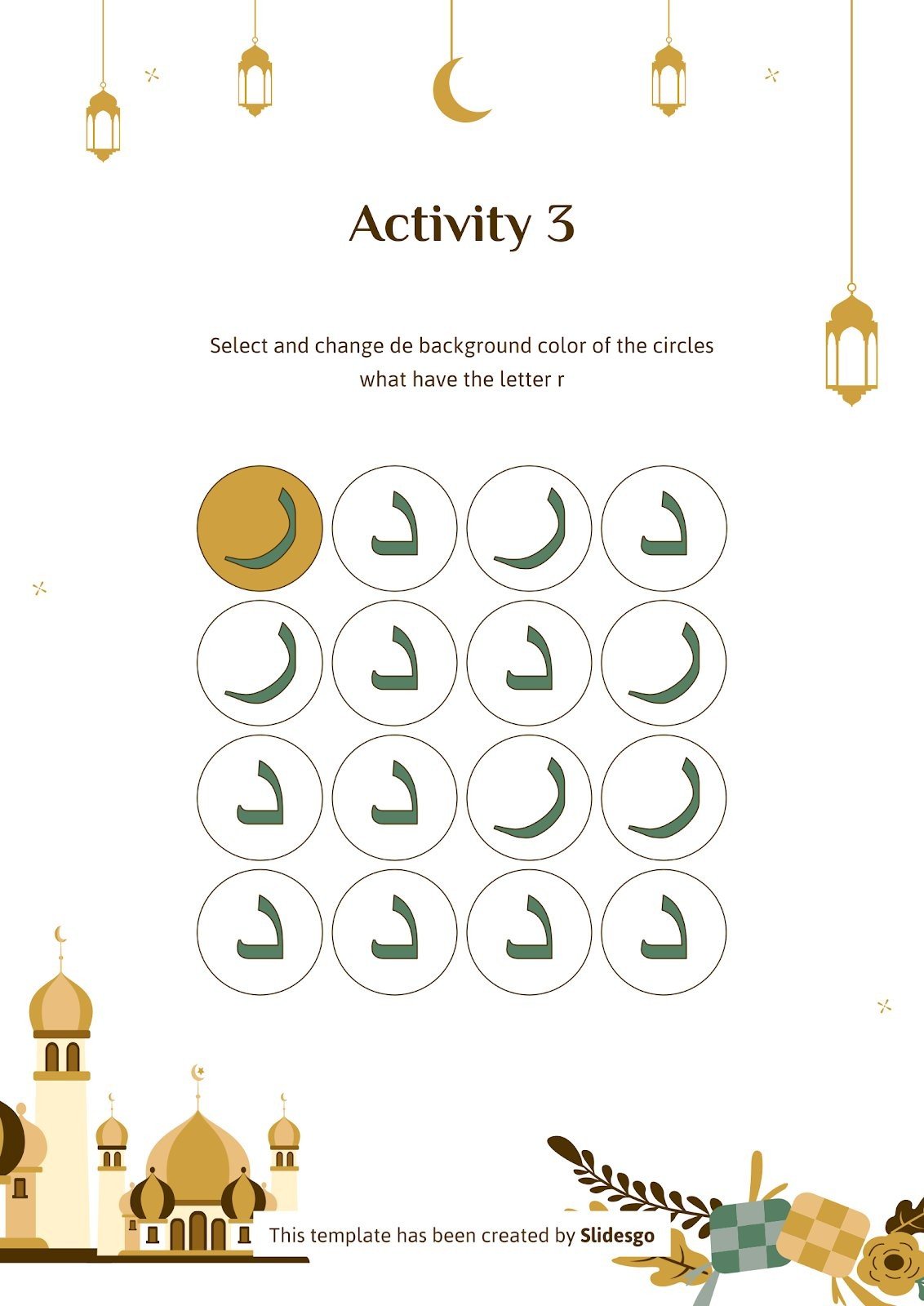 Arabic Alphabet Activities Presentation