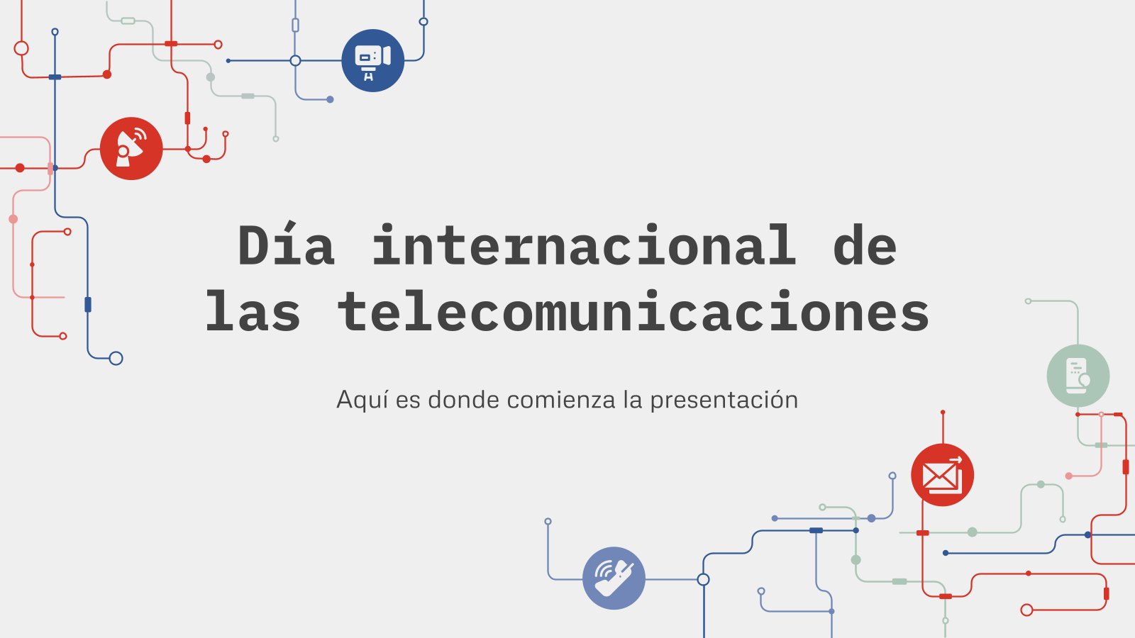 Journée internationale des télécommunications Modèles de présentation