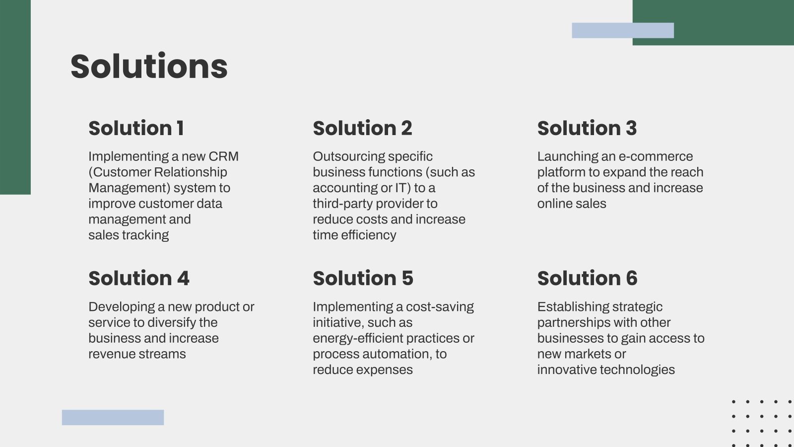 Business Opportunities in New Economic Sectors Project Proposal ...