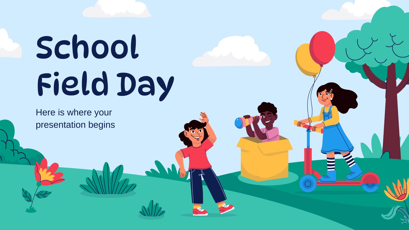 School Field Day presentation template 