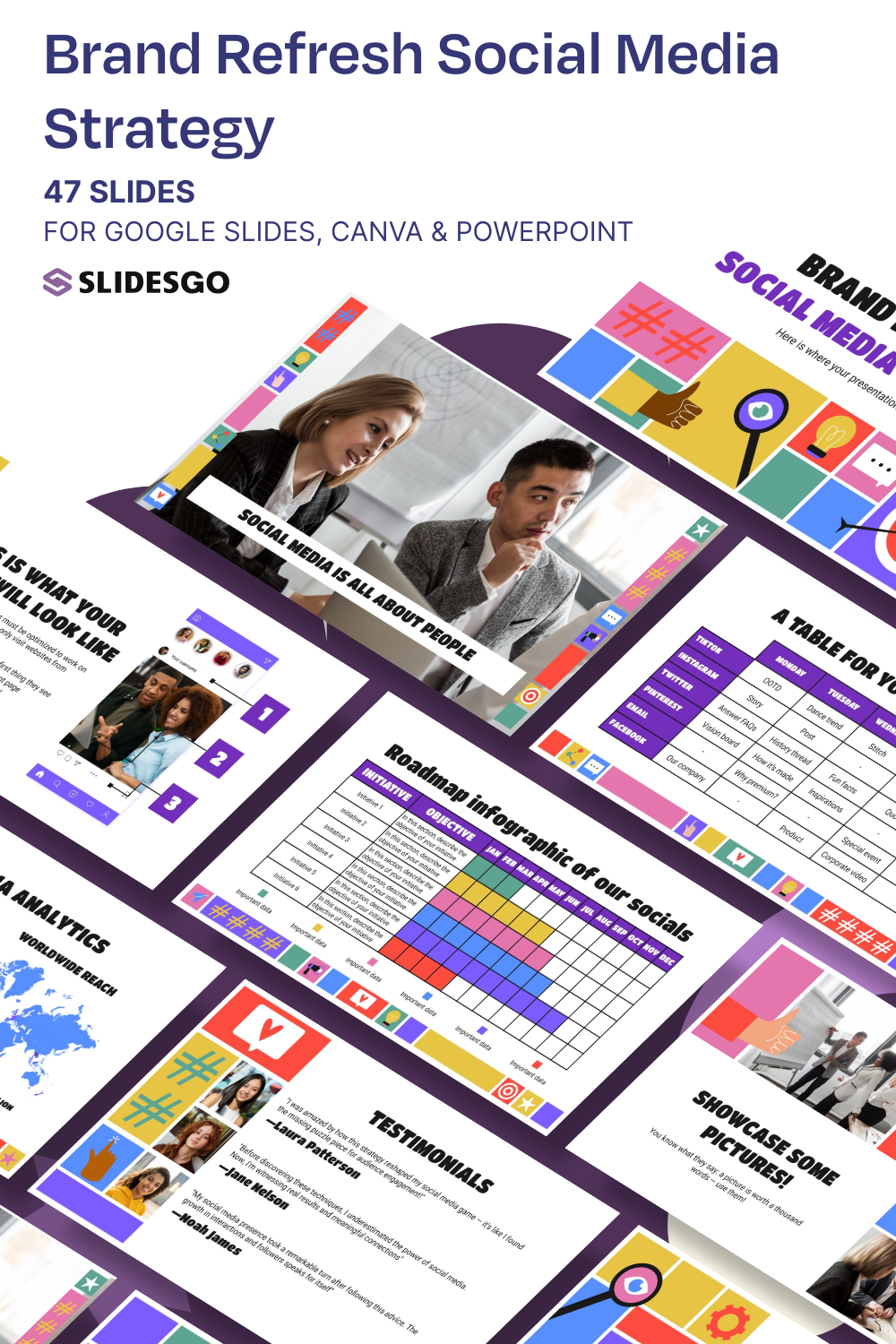 Brand Refresh Social Media Strategy Presentation