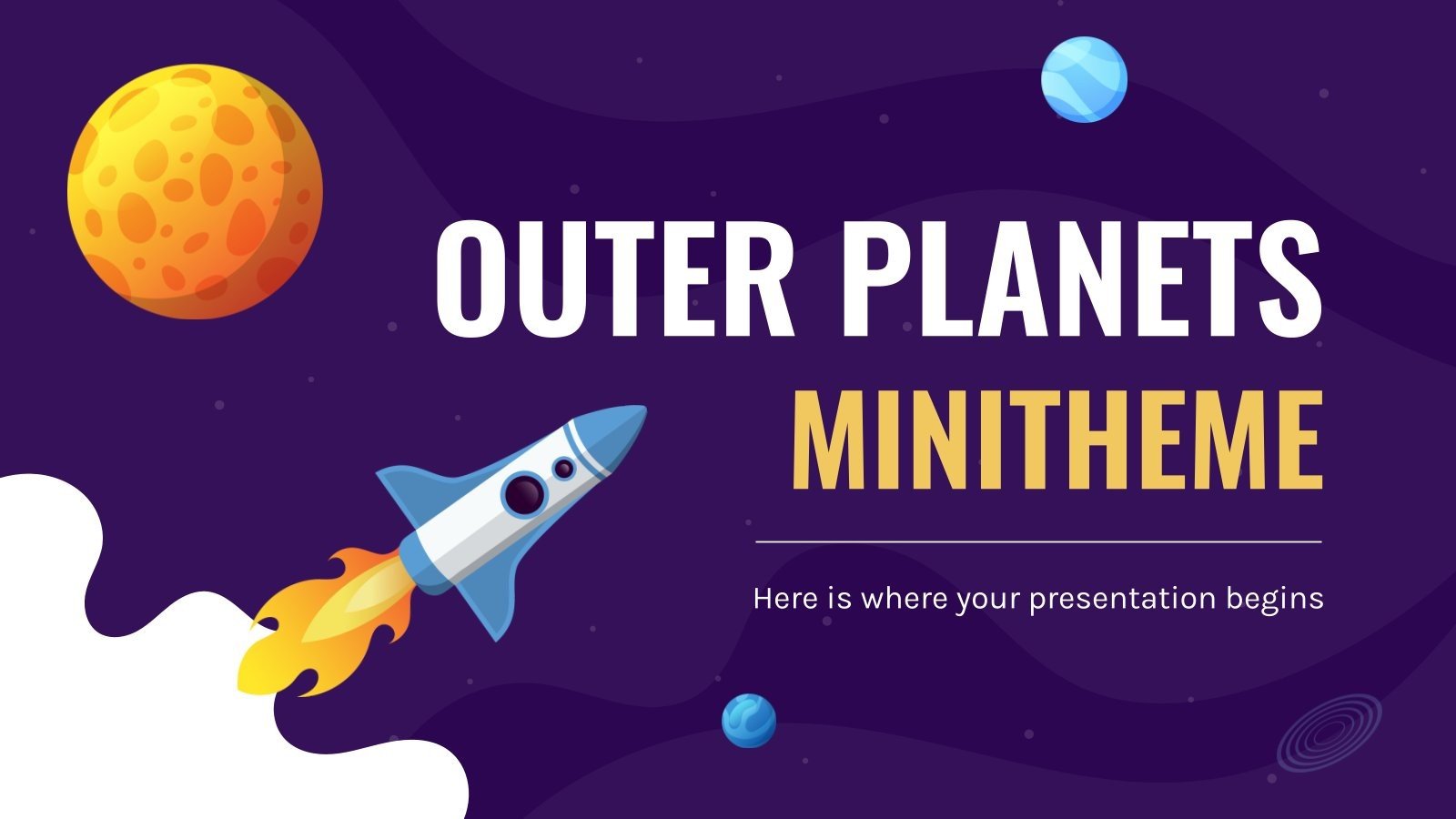 Minithème des planètes extérieures Modèles de présentation