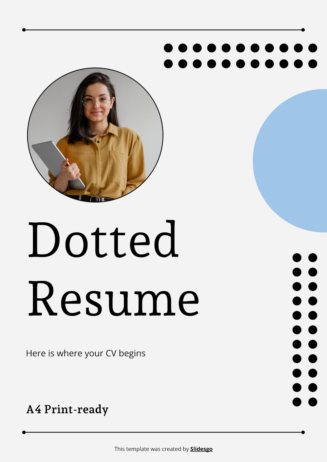 Dotted resume presentation