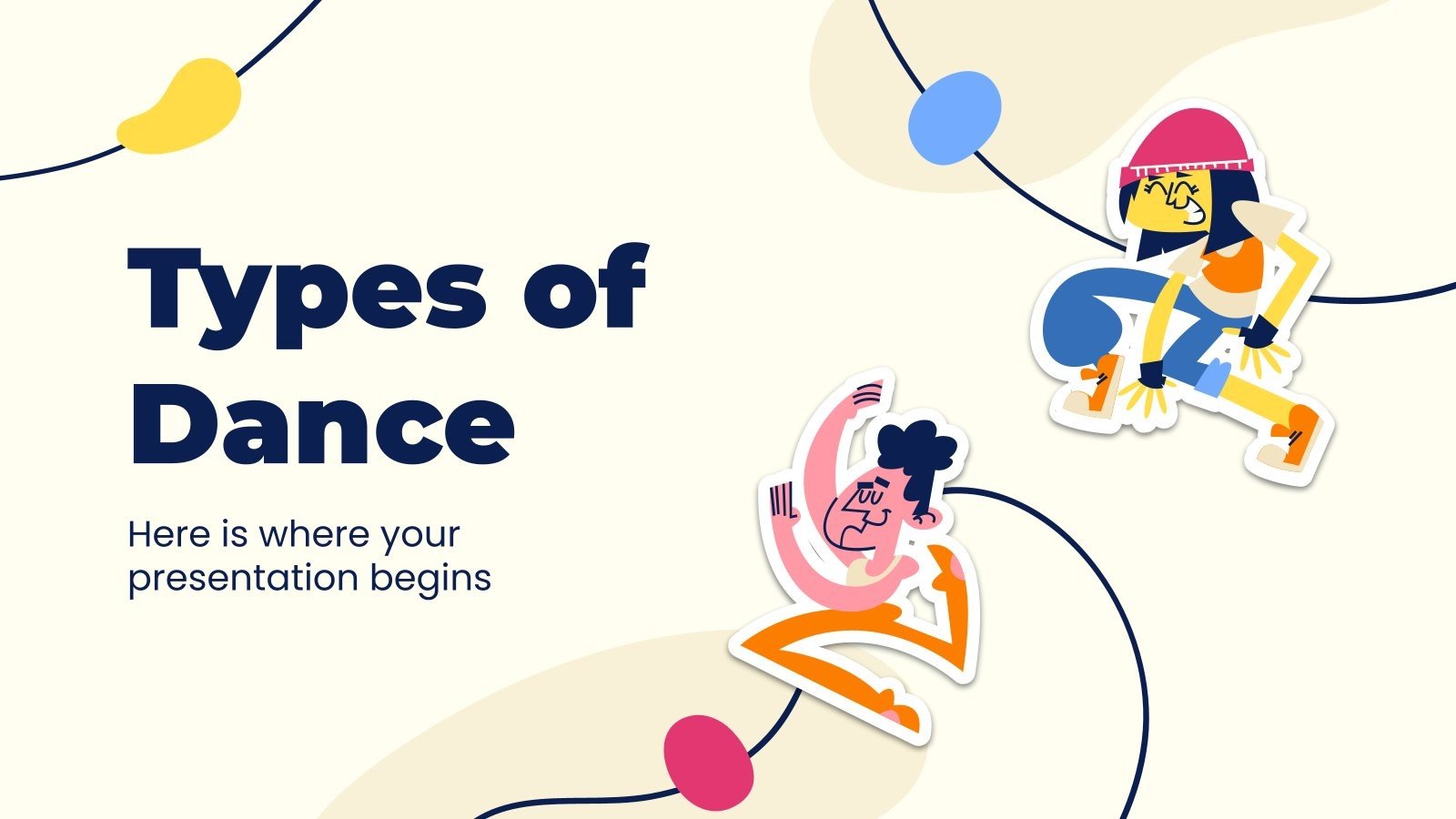 Plantillas gratuitas de Google Slides y PowerPoint sobre baile