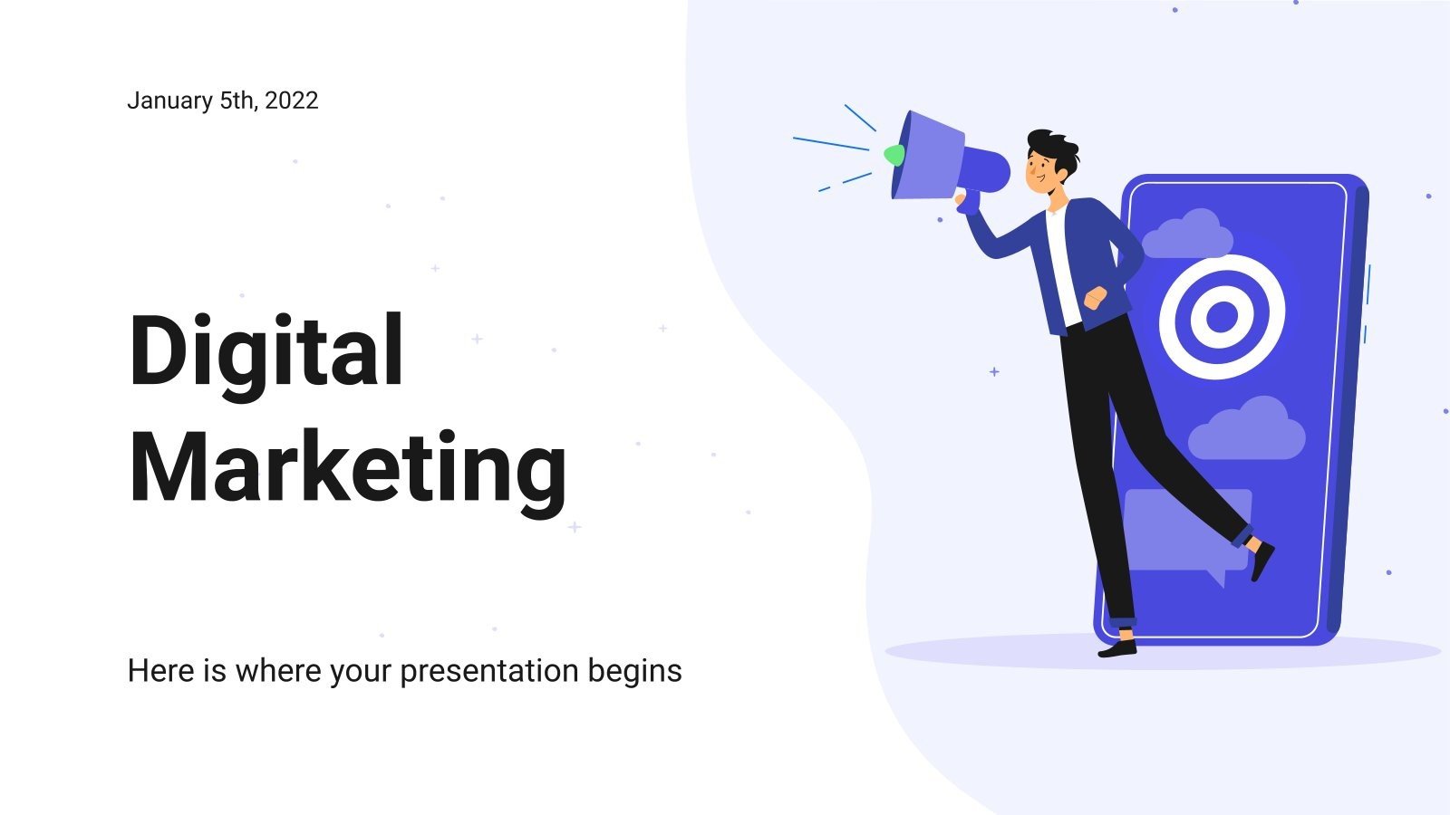 Minithème de marketing numérique Modèles de présentation