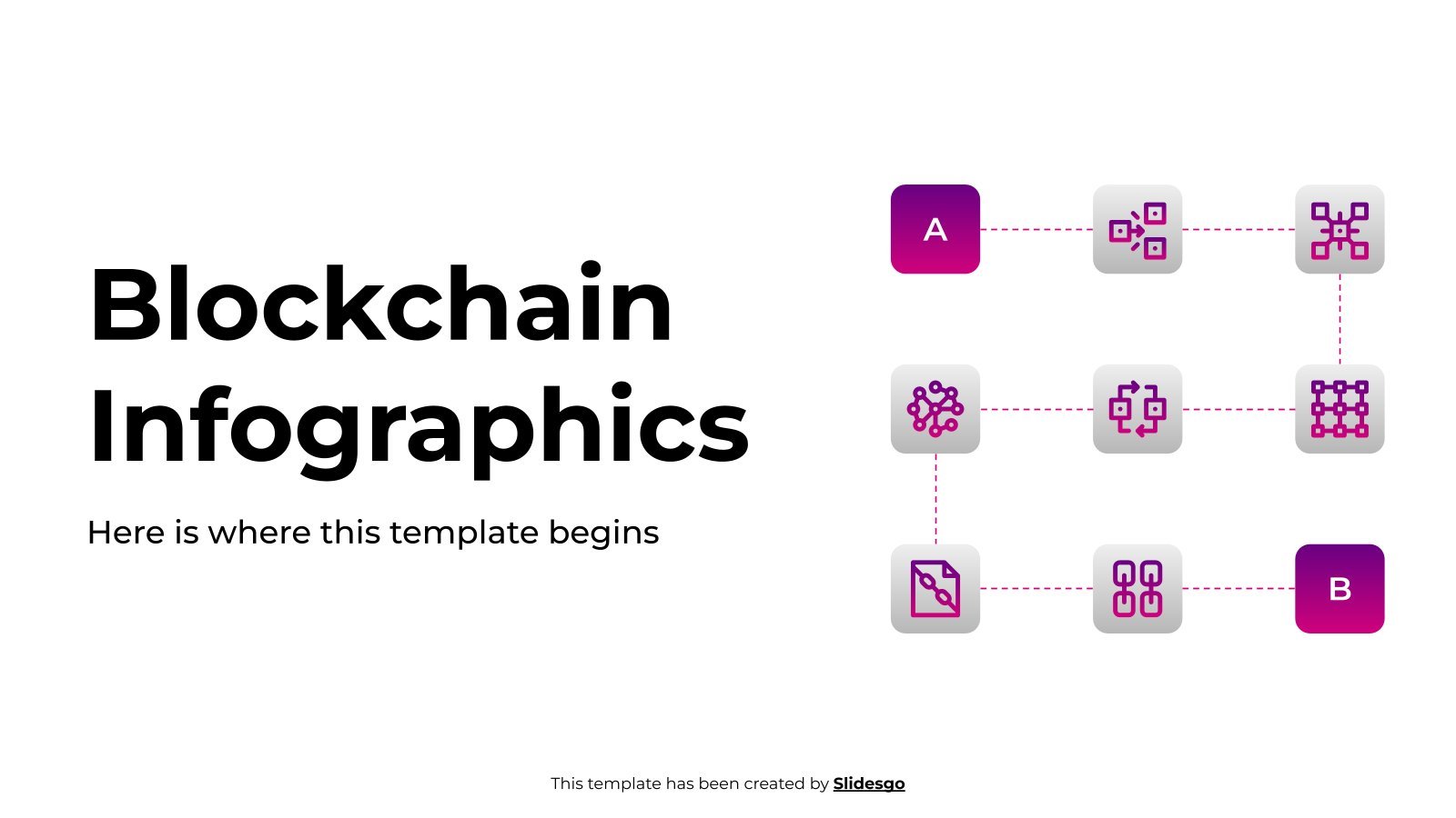 Blockchain Infographics presentation template 