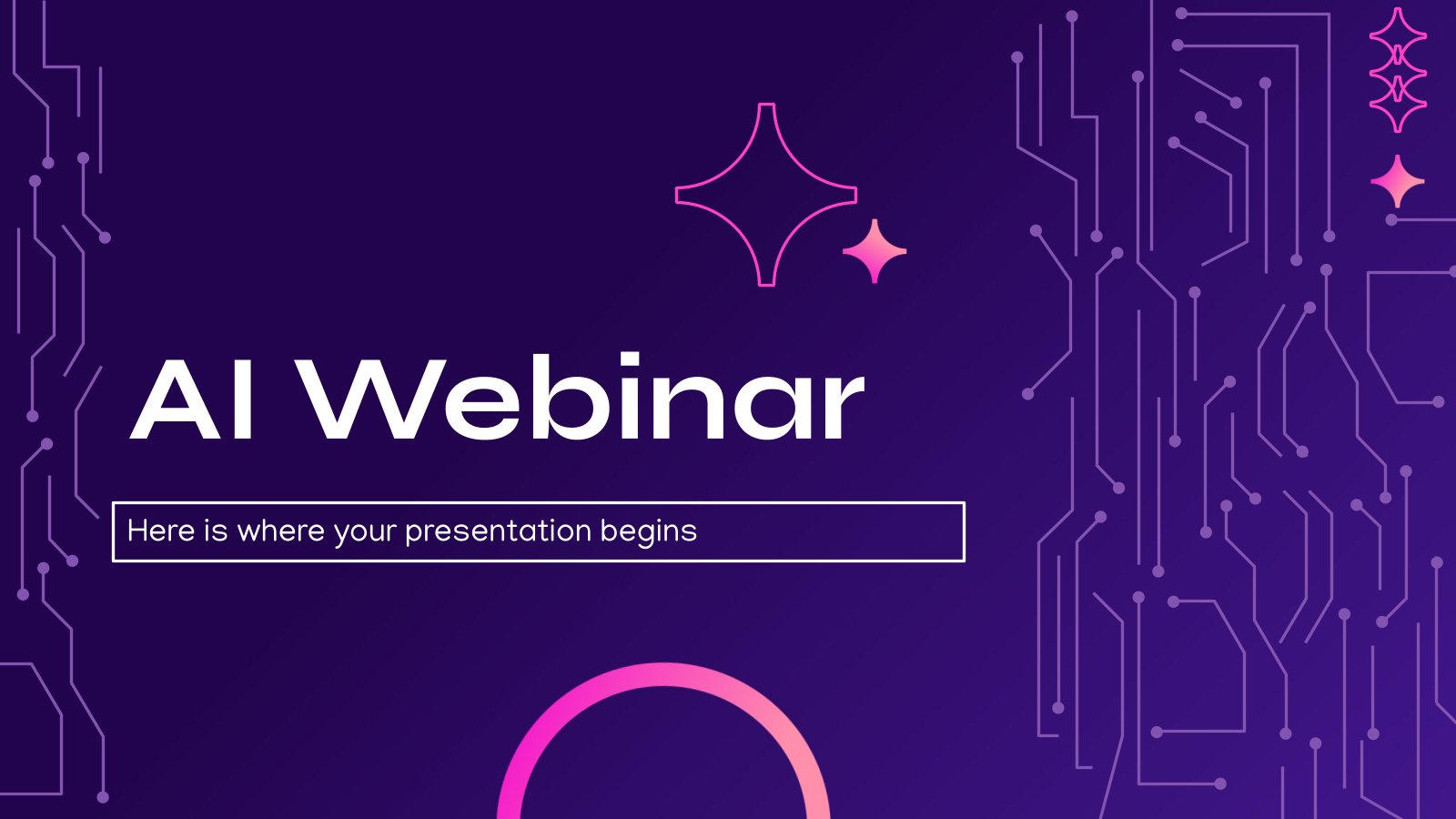 Modelo de apresentação Webinar sobre IA