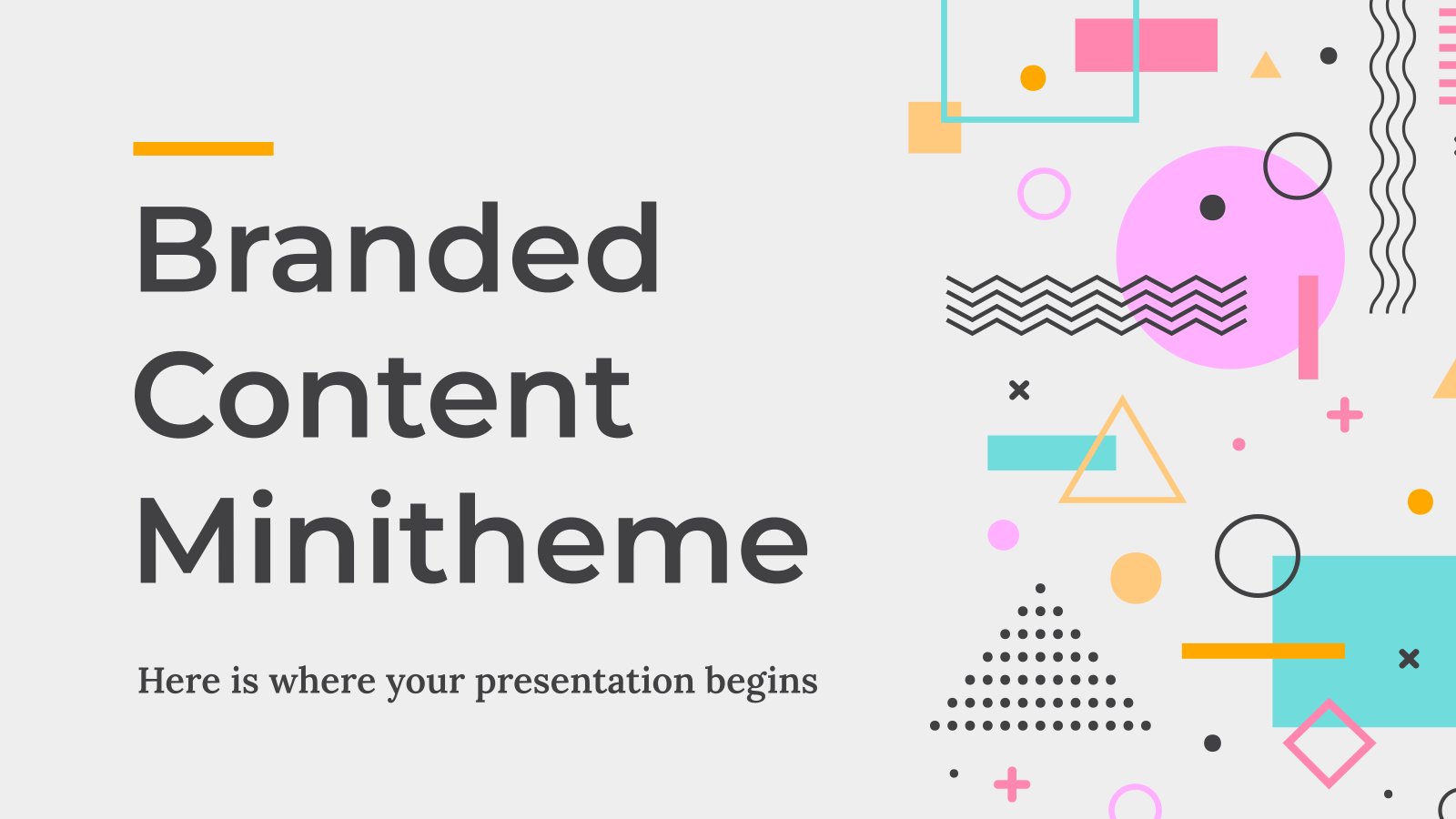 Branded Content Minitheme presentation template 