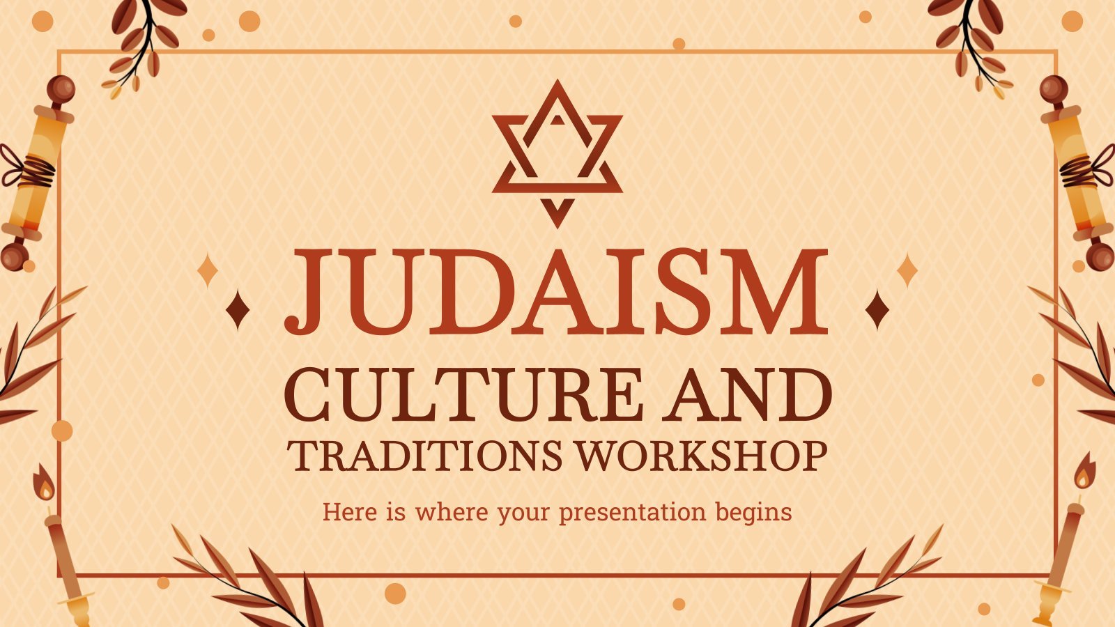 Plantilla de presentación Judaísmo: Taller de Cultura y Tradiciones