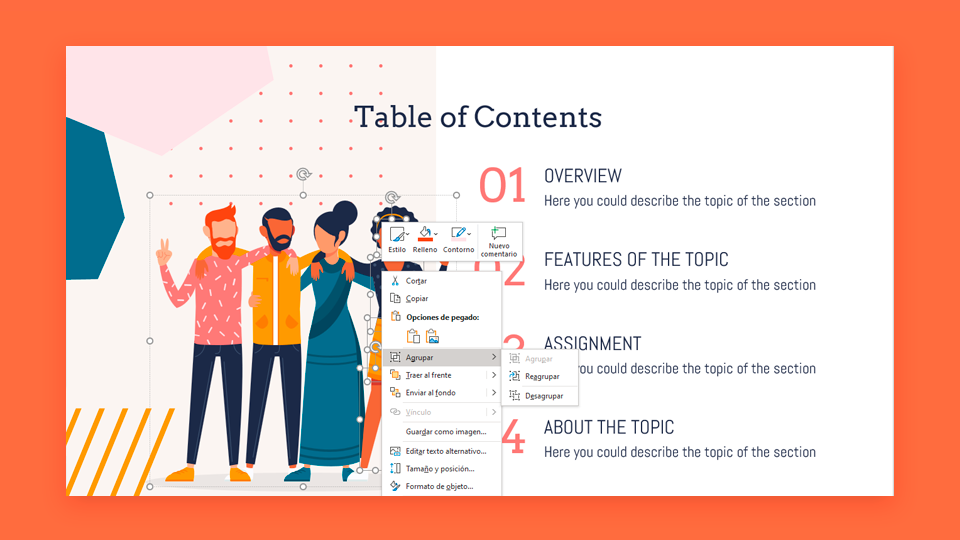 Cómo agrupar, desagrupar o reagrupar elementos en PowerPoint | Tutoriales y Tips para tus presentaciones