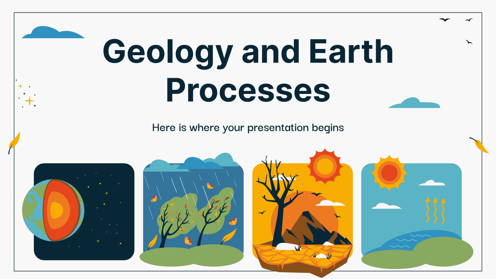 Plantilla de presentación Geología y Procesos de la Tierra