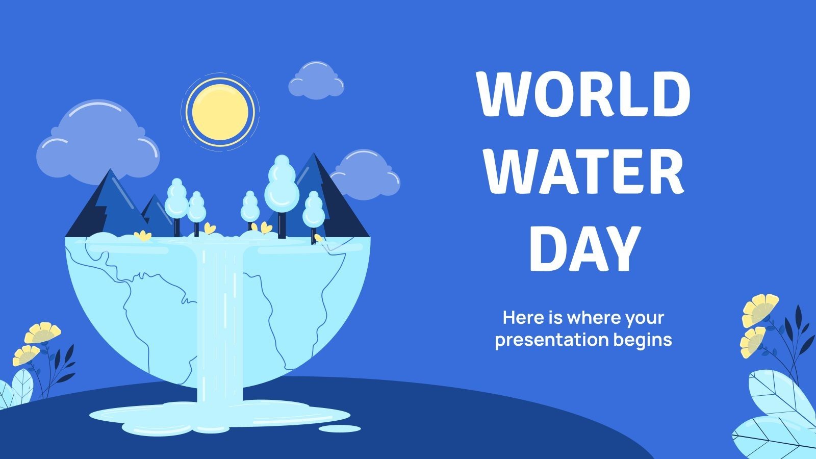 Welt-Wassertag Präsentationsvorlage