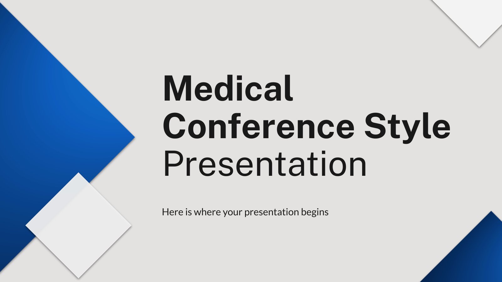 Medical Conference Style Presentation presentation template 