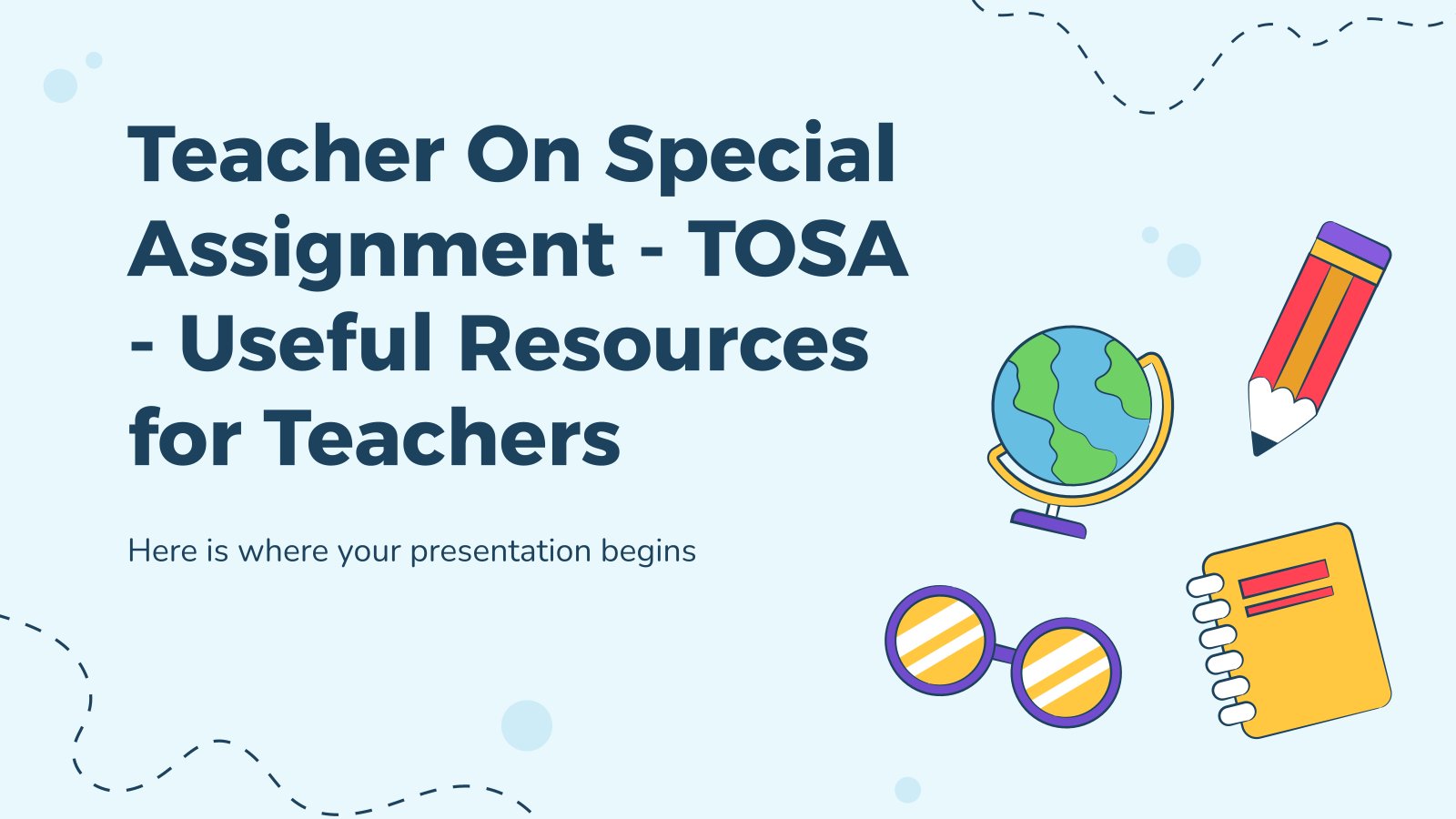 Teacher On Special Assignment - TOSA - Useful Resources for Teachers presentation template 