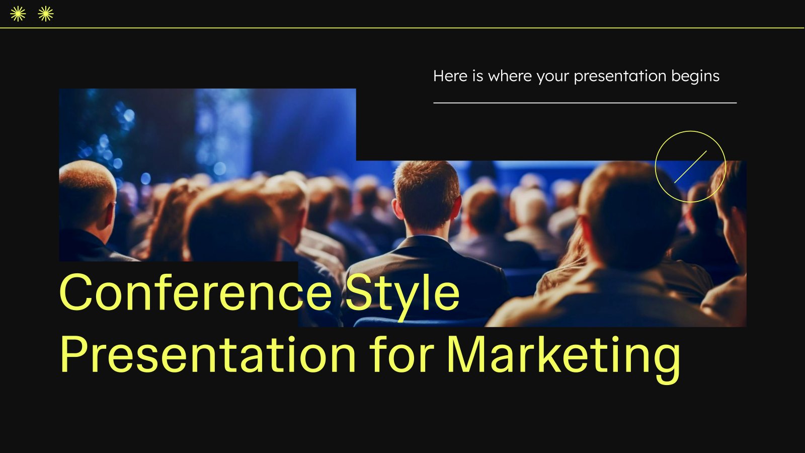 Présentation de style conférence pour le marketing Modèles de présentation