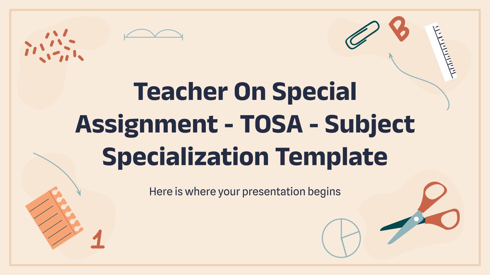 Teacher On Special Assignment - TOSA - Subject Specialization Template presentation template 