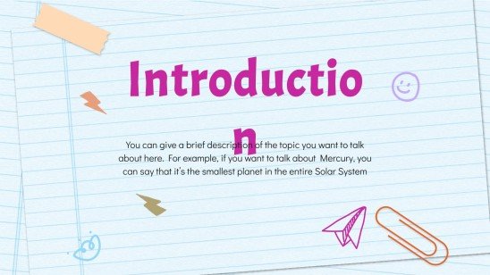 Doodle GIF School Notebook | Google Slides & PowerPoint
