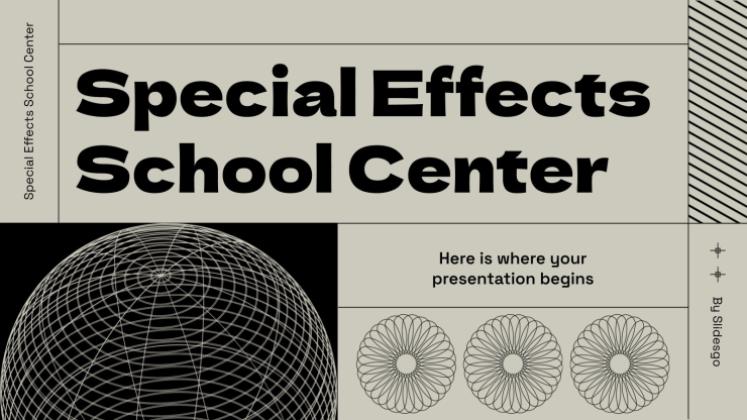 Special Effects School Center presentation template 