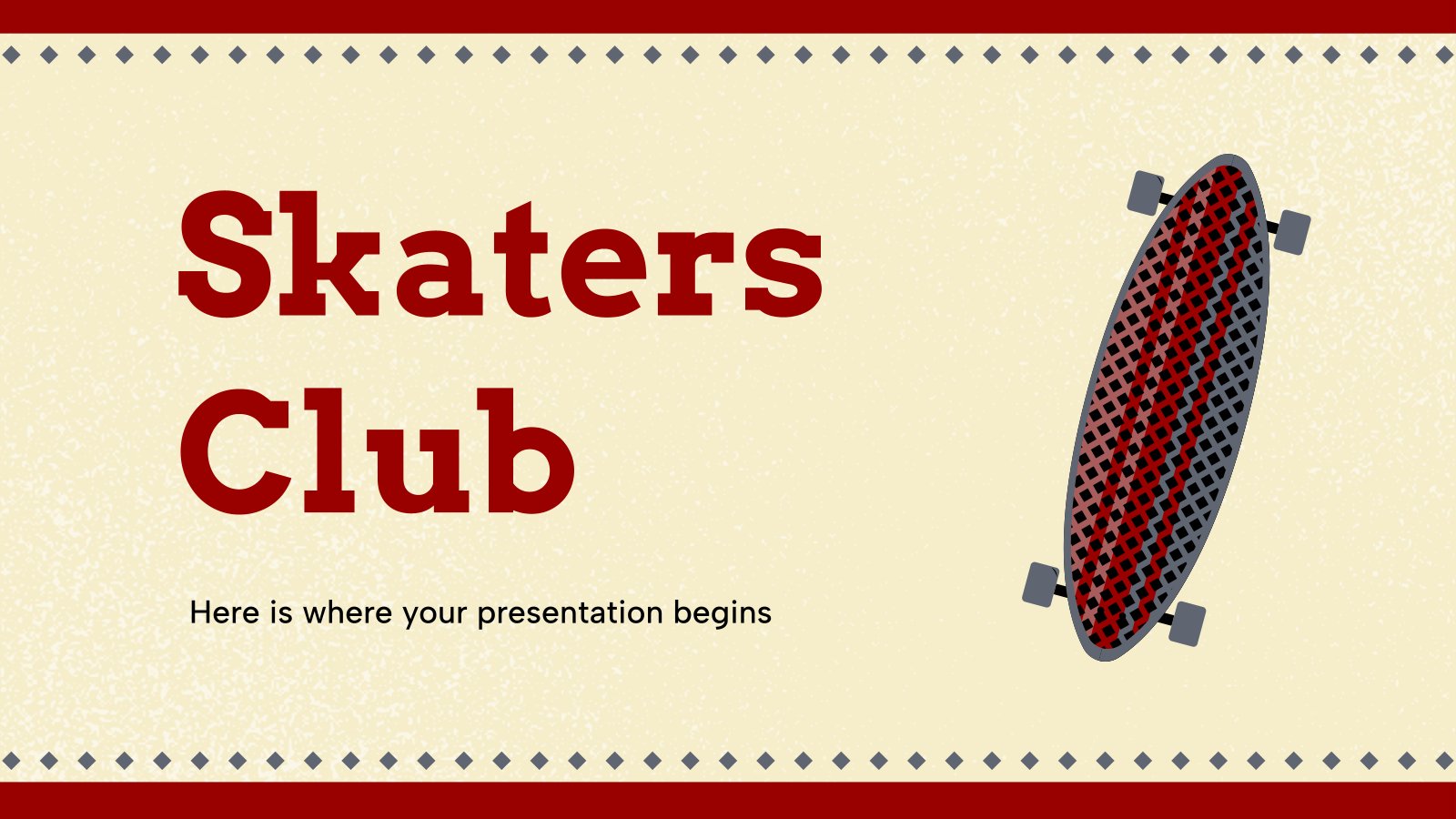 스케이터 클럽 프레젠테이션 템플릿