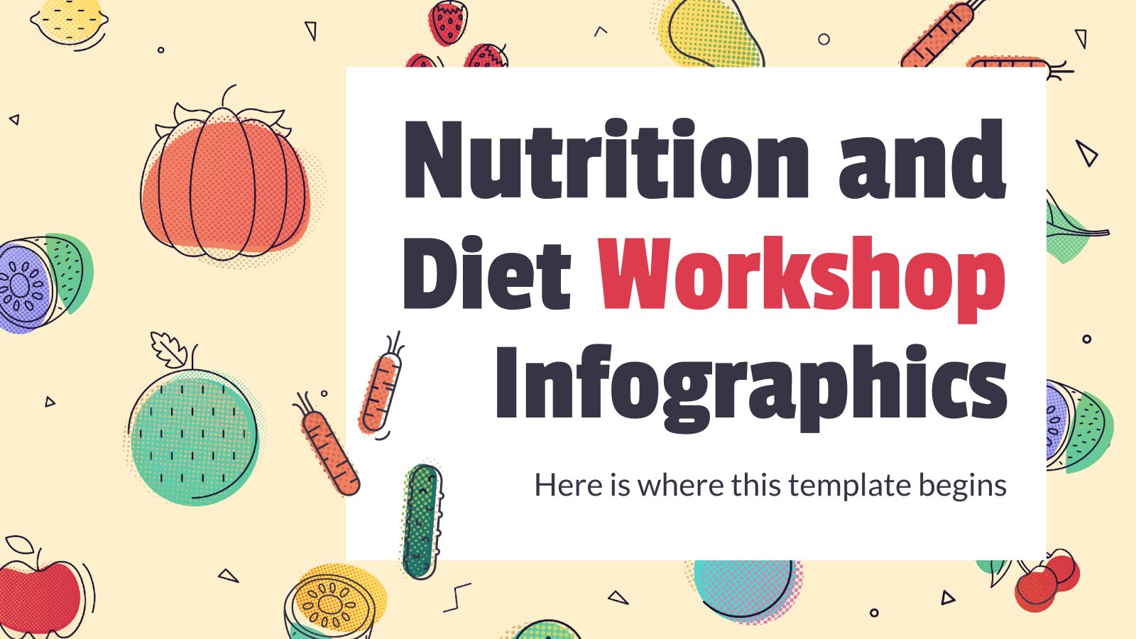 Infographies de l'atelier sur la nutrition et l'alimentation Modèles de présentation