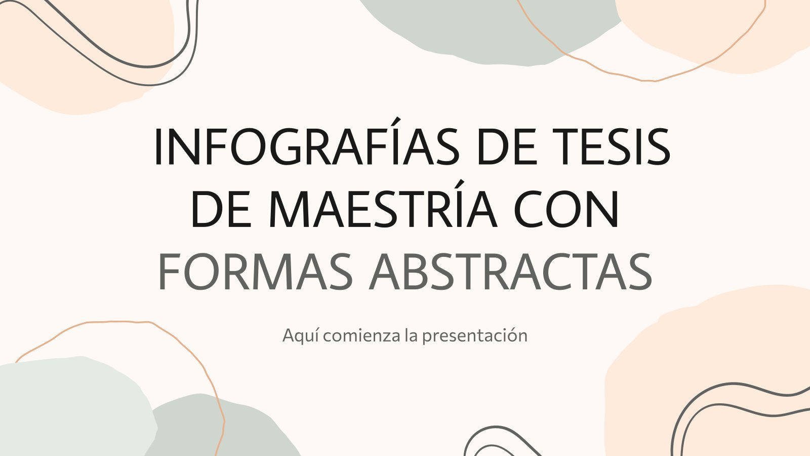 Abstract Waves Masterarbeit-Infografiken Präsentationsvorlage